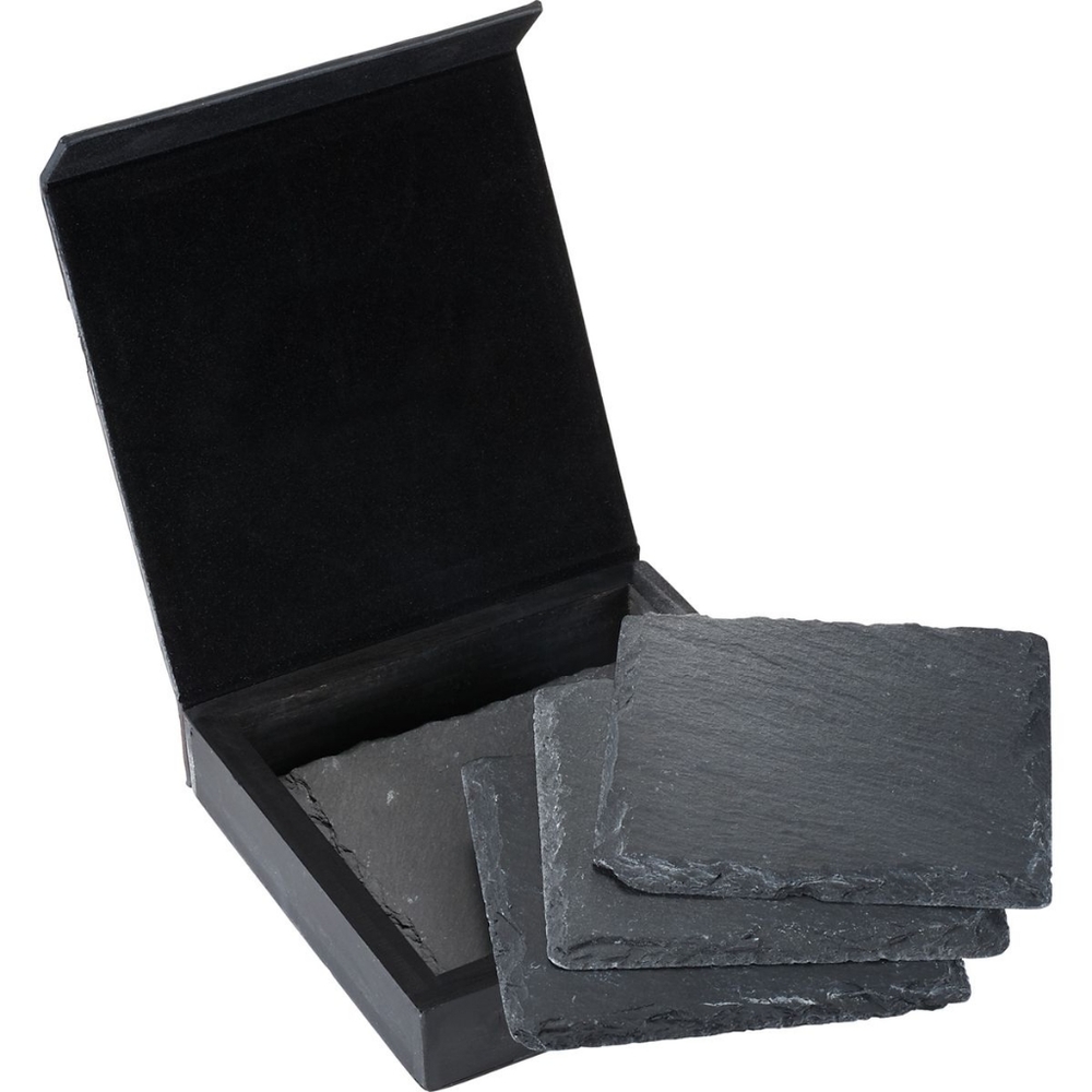 NWOT Laguiole Black Slate Coaster Set